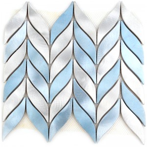 Teja de mosaico azul de la mezcla de aluminio de la moda para el cuarto de baño de la decoración